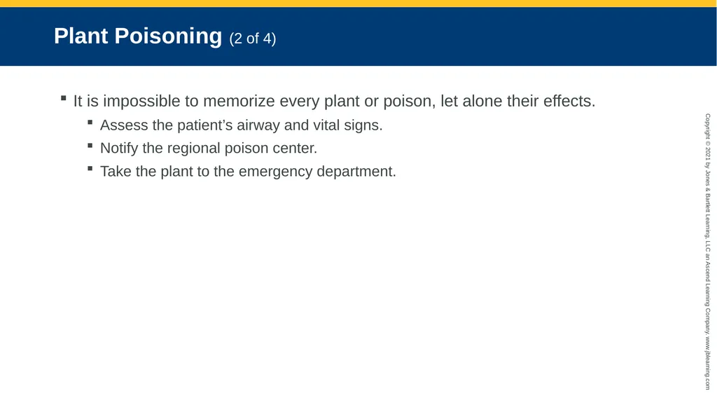 CHAPTER 22 Toxicology National EMS Education - slide 99 of 131