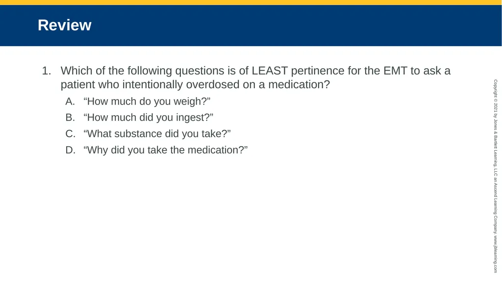 CHAPTER 22 Toxicology National EMS Education - slide 102 of 131