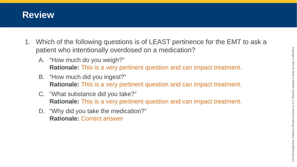 CHAPTER 22 Toxicology National EMS Education - slide 104 of 131