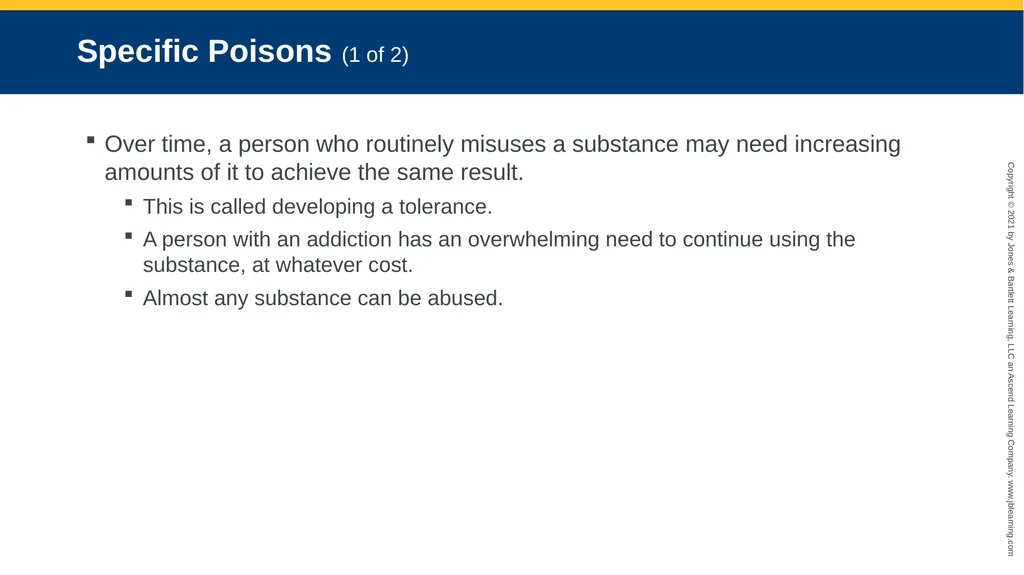 CHAPTER 22 Toxicology National EMS Education - slide 47 of 131