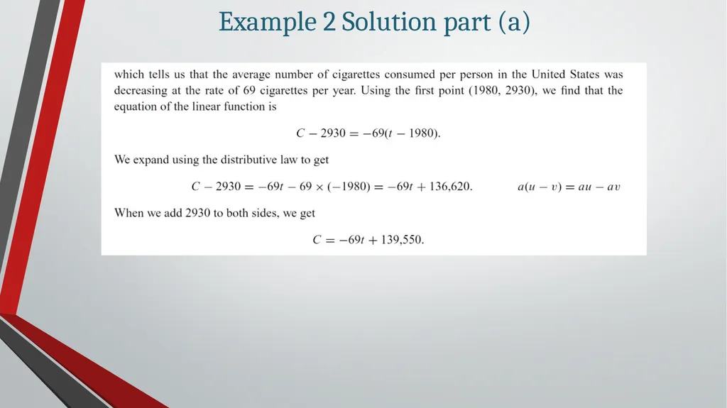 Modeling with Linear Functions All slides in this - slide 8 of 13