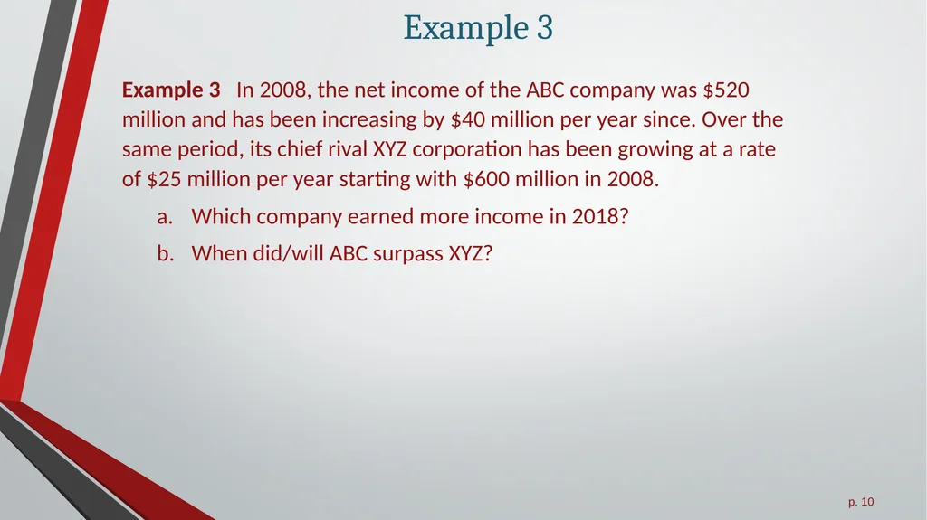 Modeling with Linear Functions All slides in this - slide 10 of 13