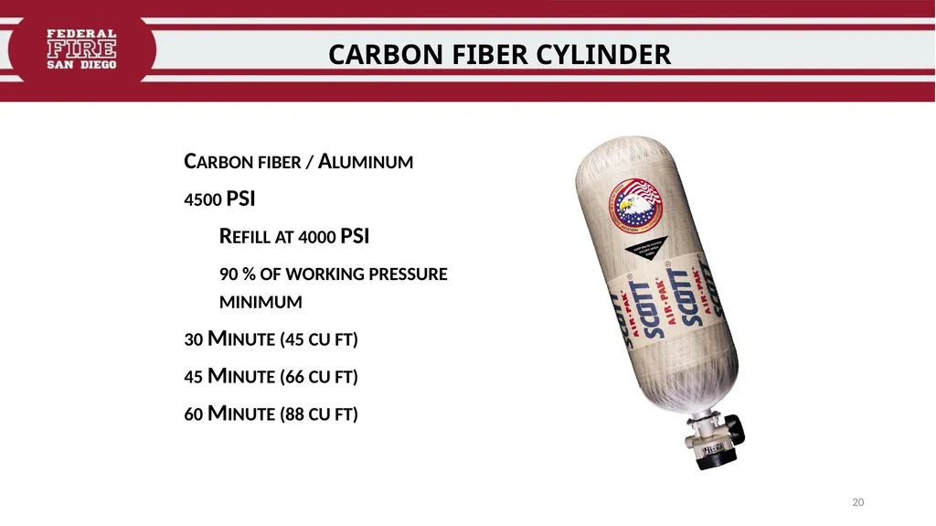 FFDSD TRAINING SCOTT X3 SCBA Identify the - slide 20 of 39