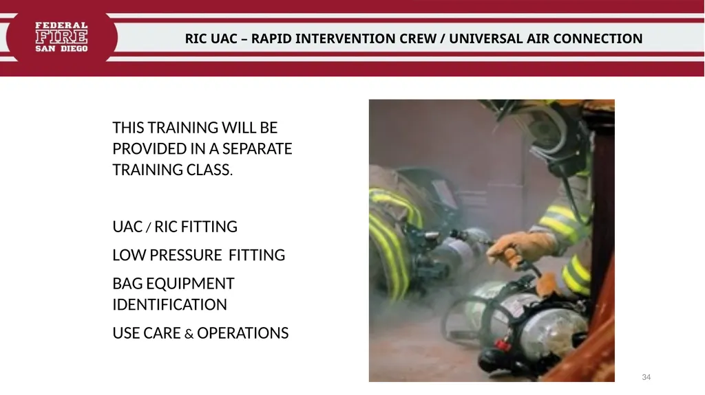 FFDSD TRAINING SCOTT X3 SCBA Identify the - slide 34 of 39
