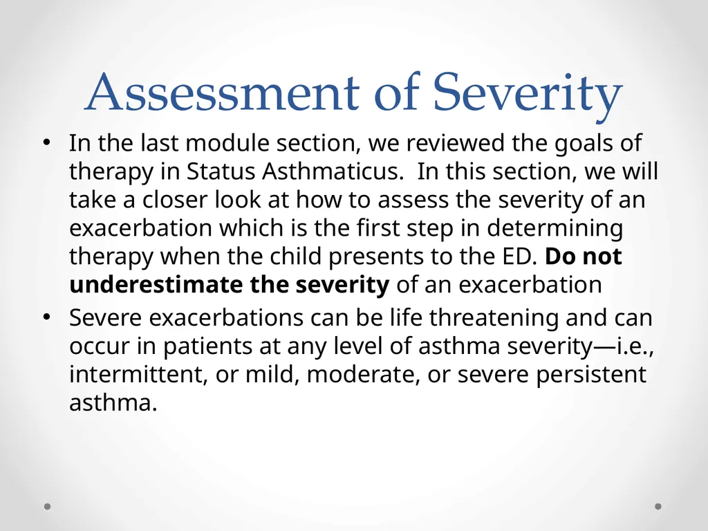 Status Asthmaticus in the Pediatric Emergency - slide 13 of 66