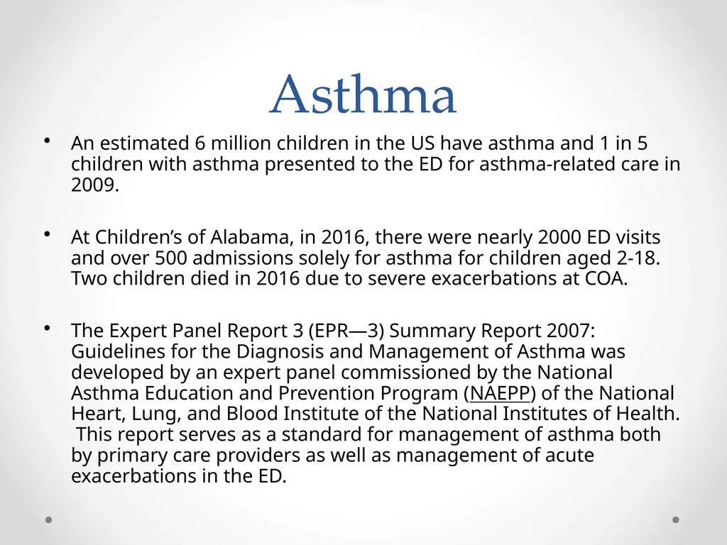 Status Asthmaticus in the Pediatric Emergency - slide 3 of 66