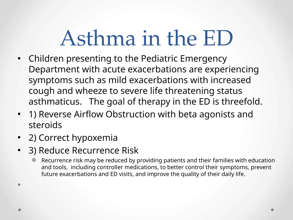 Status Asthmaticus in the Pediatric Emergency - slide 6 of 66