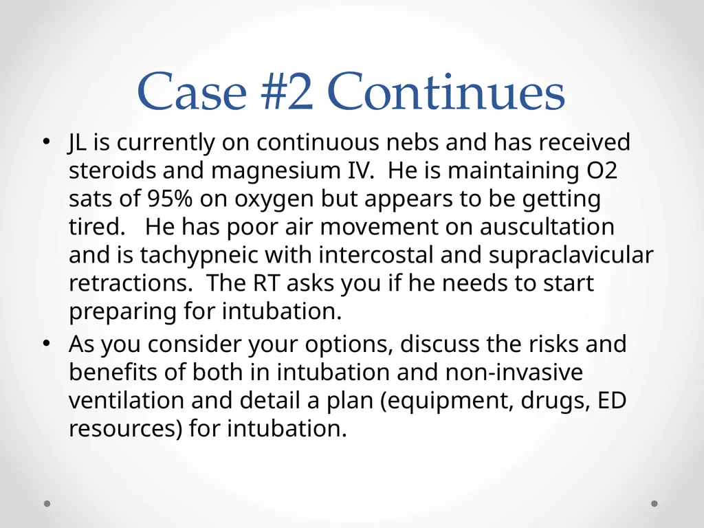 Status Asthmaticus in the Pediatric Emergency - slide 55 of 66