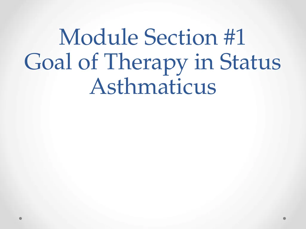 Status Asthmaticus in the Pediatric Emergency - slide 5 of 66