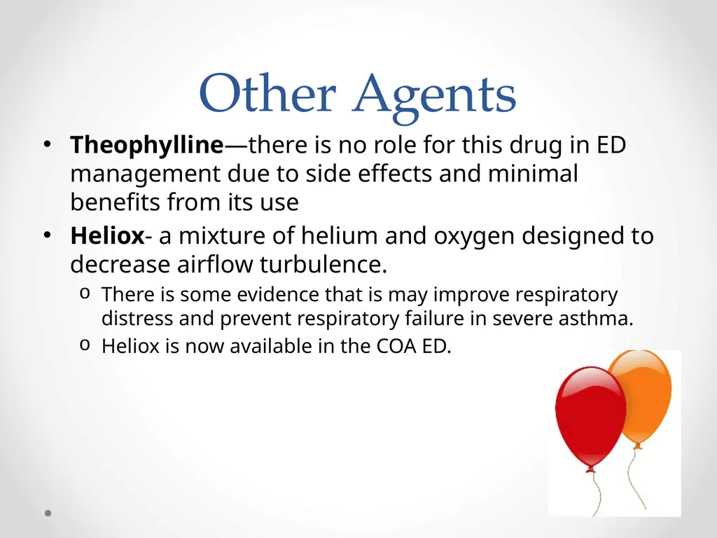 Status Asthmaticus in the Pediatric Emergency - slide 40 of 66