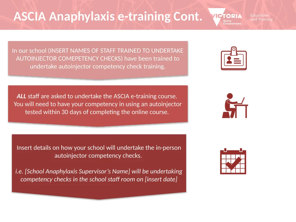For all Victorian Schools Anaphylaxis Management - slide 5 of 9