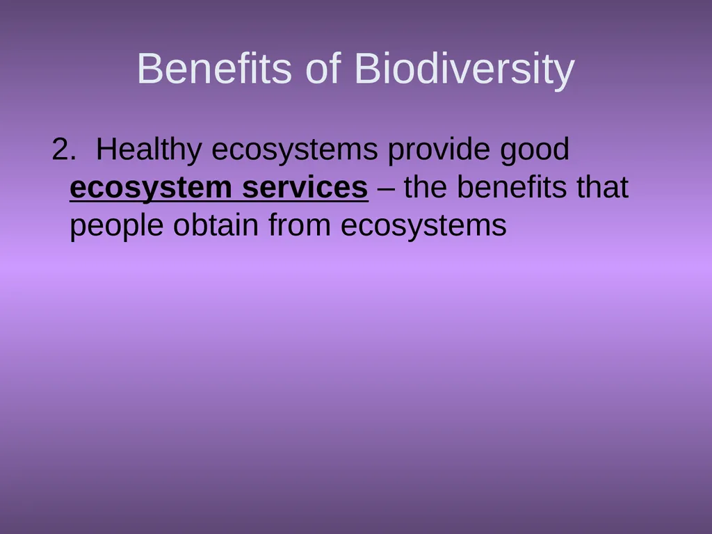 Chapter 10 Biodiversity 10.1 What is biodiversity? - slide 6 of 41