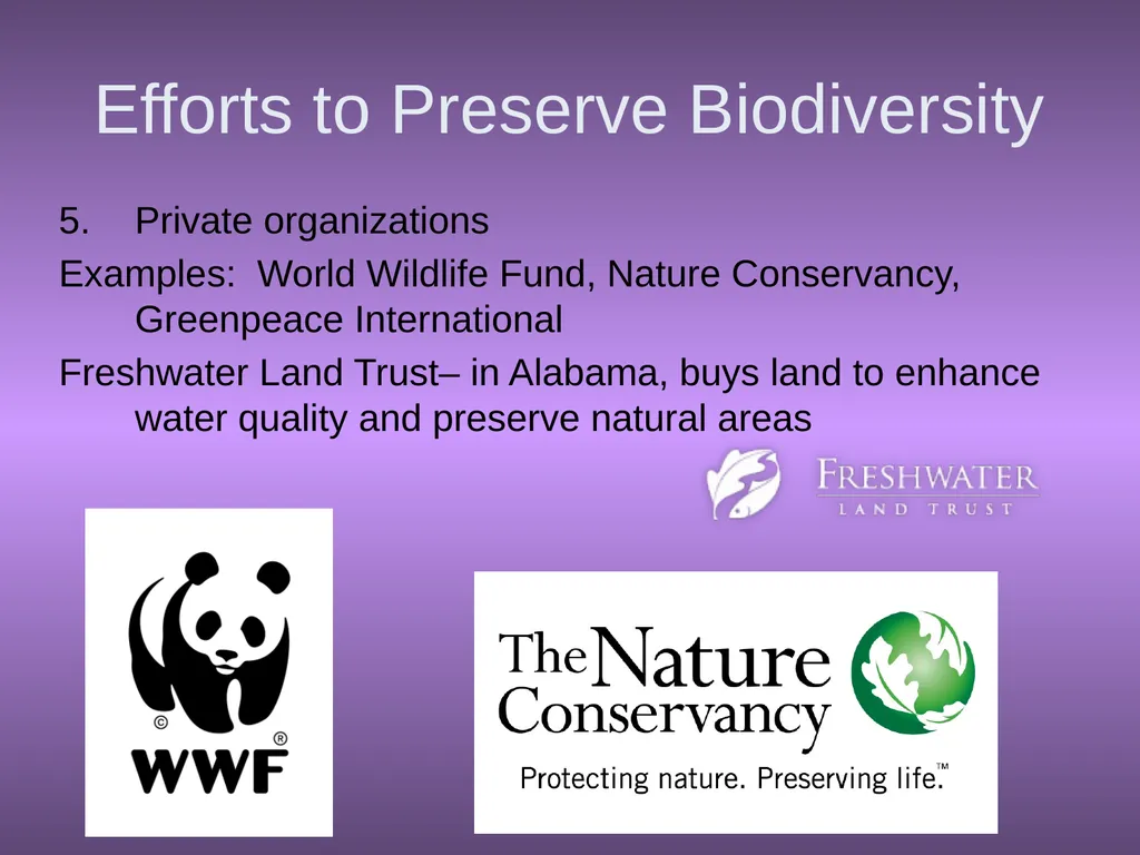 Chapter 10 Biodiversity 10.1 What is biodiversity? - slide 41 of 41