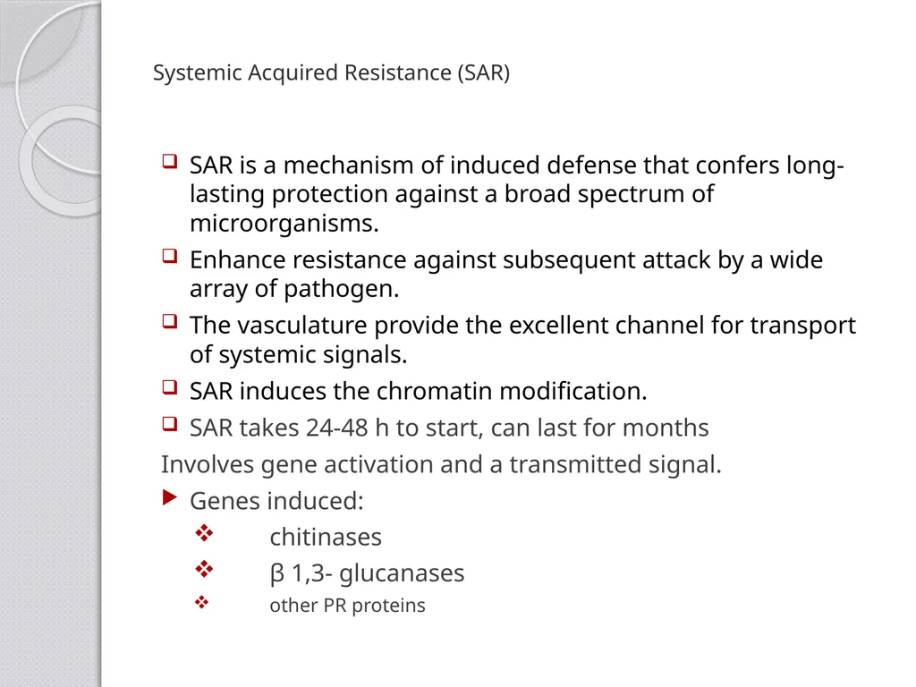 Inducible defense mechanisms in plants Classes of - slide 13 of 26