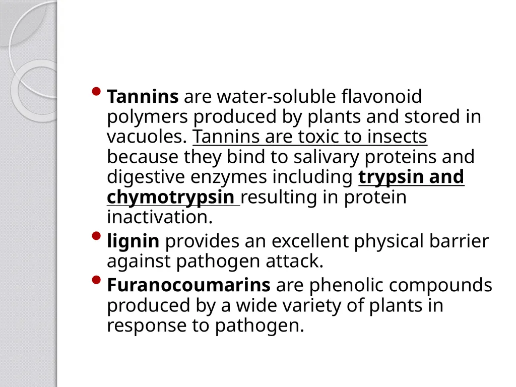 Inducible defense mechanisms in plants Classes of - slide 26 of 26