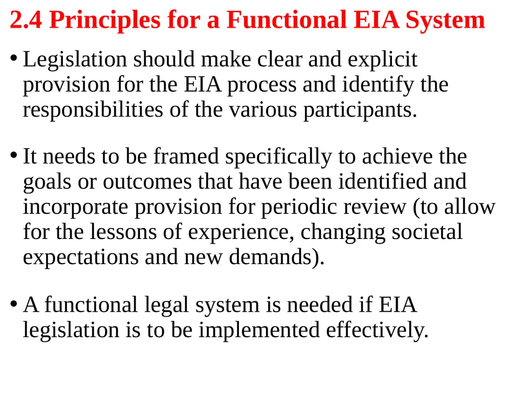 Environmental Impact Assessment Course Code: GeES - slide 129 of 210