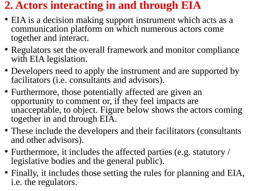 Environmental Impact Assessment Course Code: GeES - slide 156 of 210