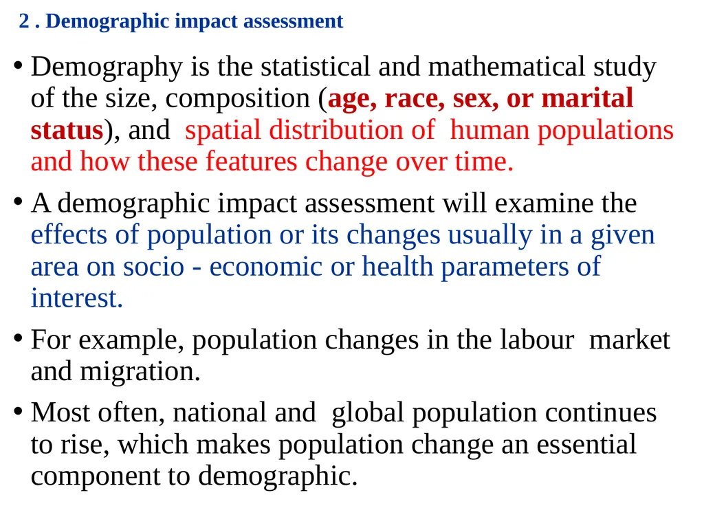 Environmental Impact Assessment Course Code: GeES - slide 40 of 210