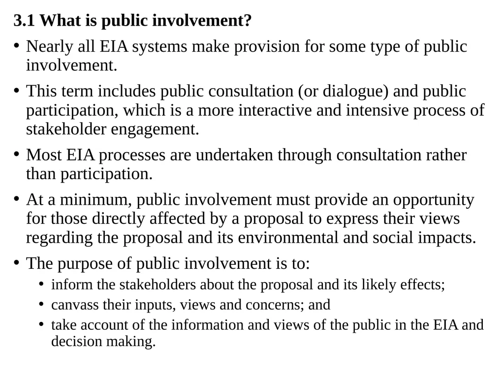 Environmental Impact Assessment Course Code: GeES - slide 145 of 210