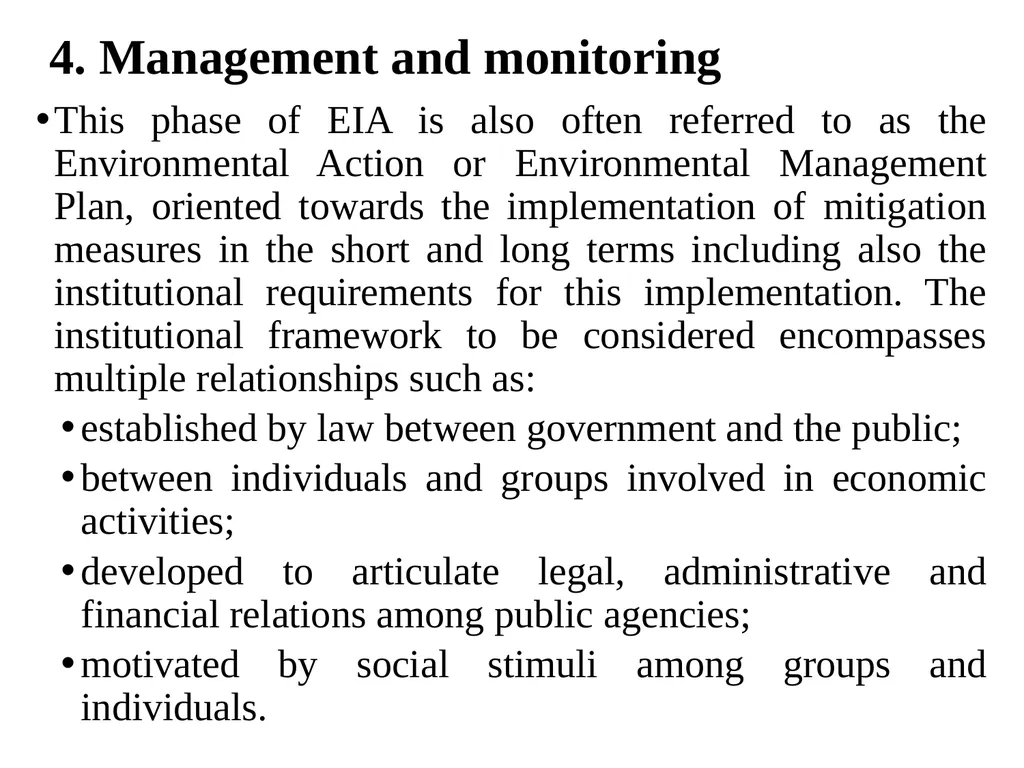 Environmental Impact Assessment Course Code: GeES - slide 192 of 210