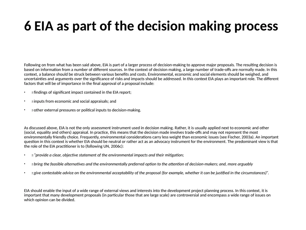 Environmental Impact Assessment Course Code: GeES - slide 183 of 210