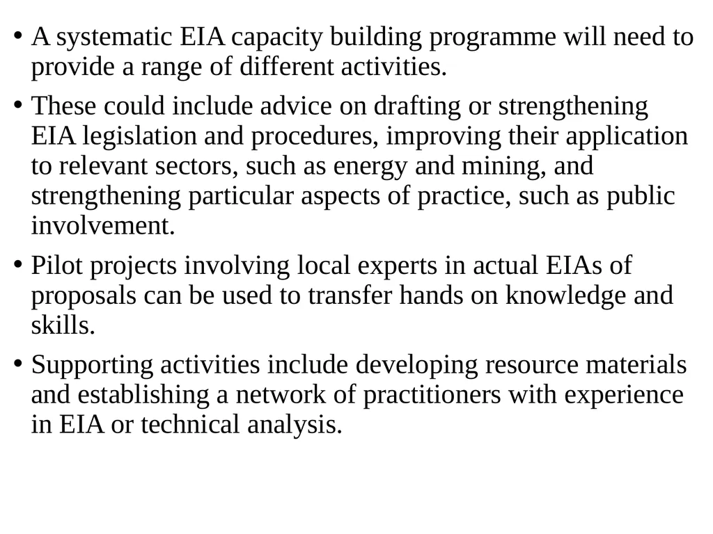 Environmental Impact Assessment Course Code: GeES - slide 79 of 210