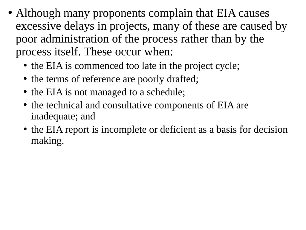 Environmental Impact Assessment Course Code: GeES - slide 75 of 210