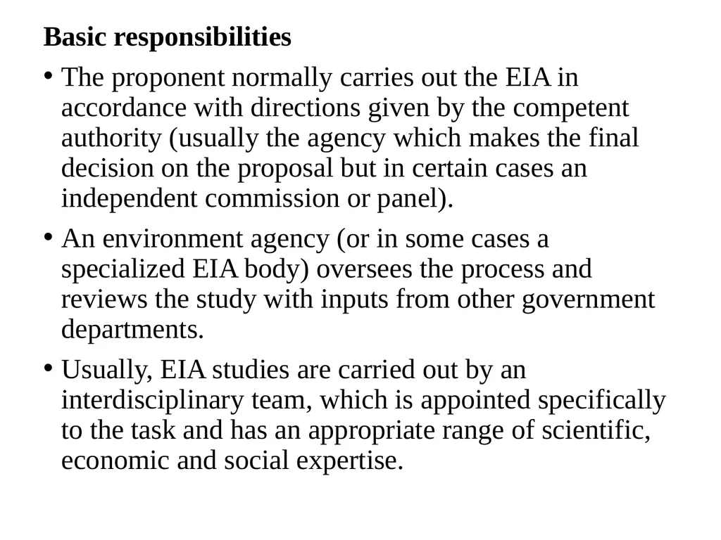 Environmental Impact Assessment Course Code: GeES - slide 59 of 210