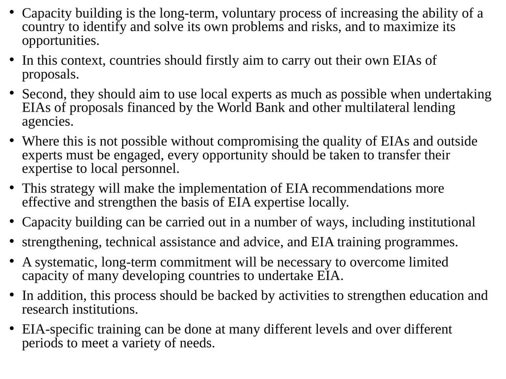 Environmental Impact Assessment Course Code: GeES - slide 78 of 210