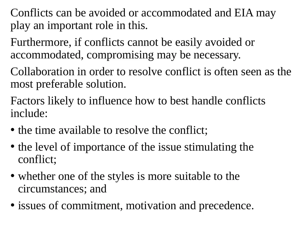 Environmental Impact Assessment Course Code: GeES - slide 168 of 210