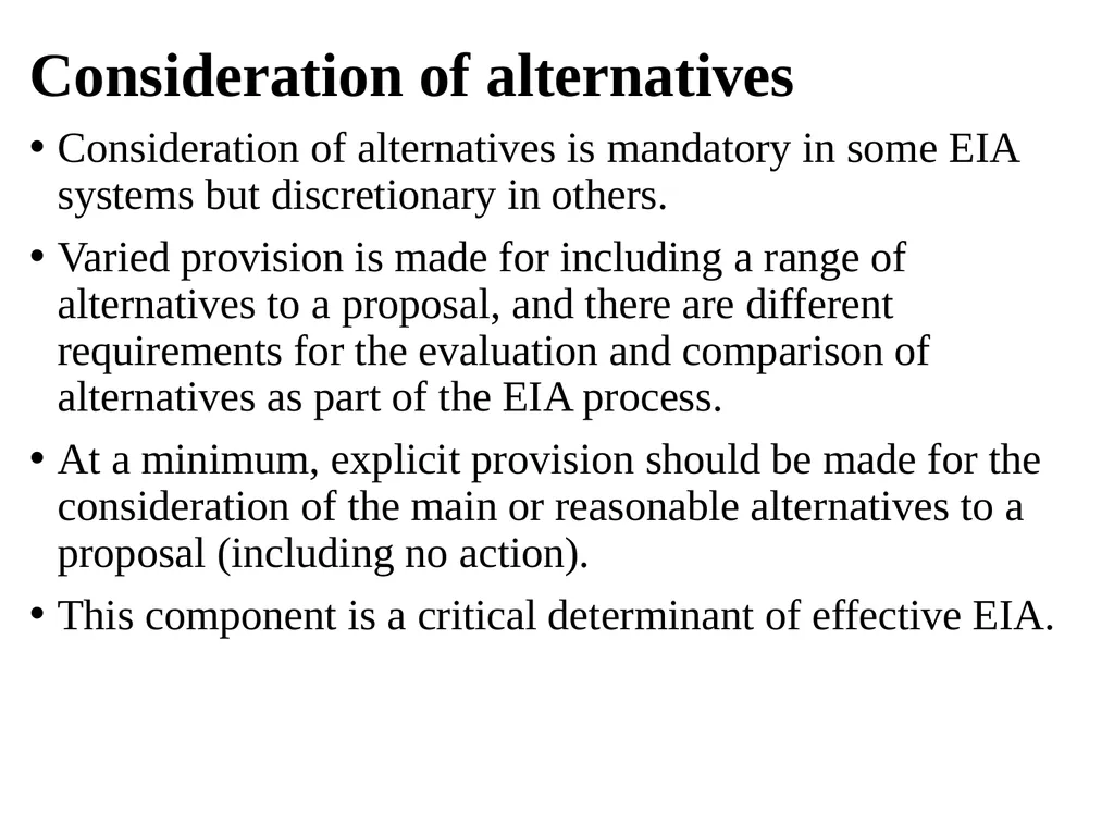 Environmental Impact Assessment Course Code: GeES - slide 61 of 210