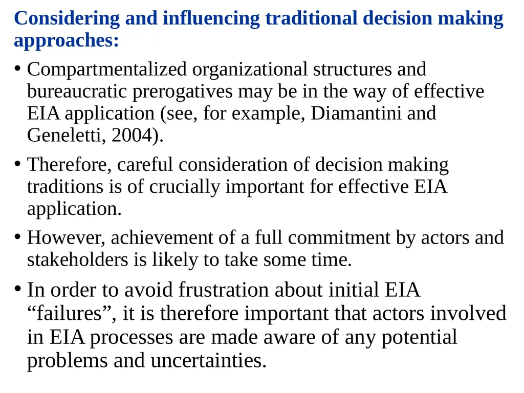 Environmental Impact Assessment Course Code: GeES - slide 102 of 210