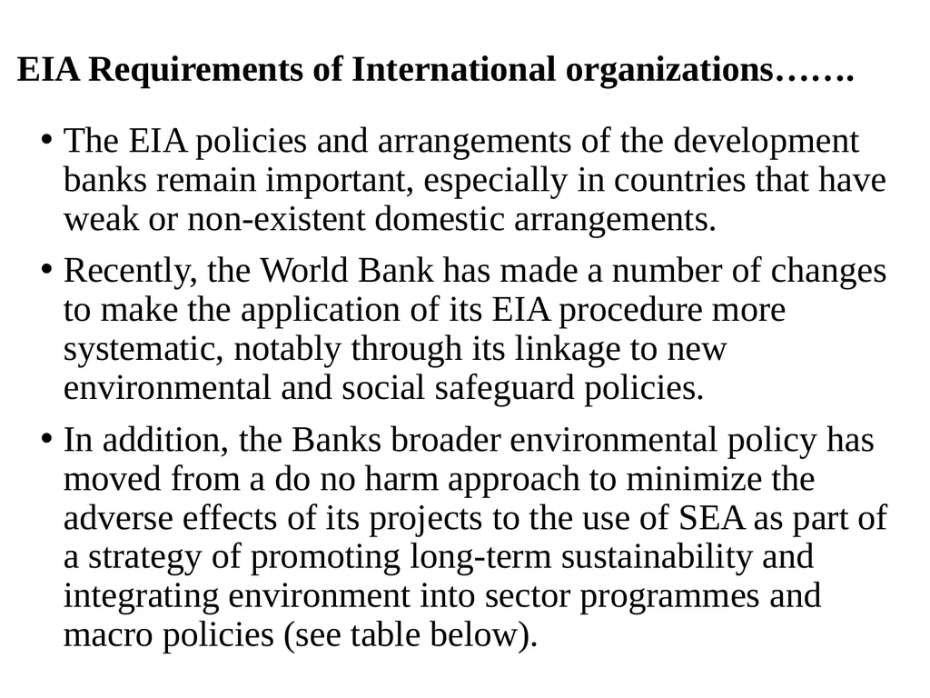 Environmental Impact Assessment Course Code: GeES - slide 120 of 210