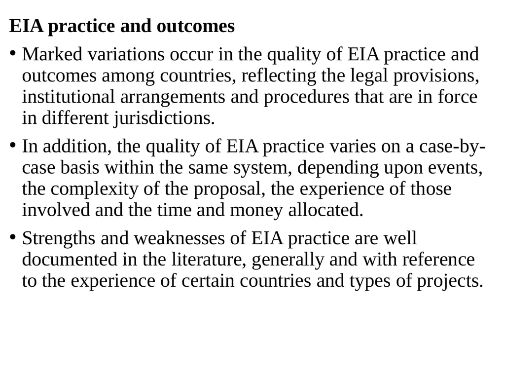 Environmental Impact Assessment Course Code: GeES - slide 65 of 210