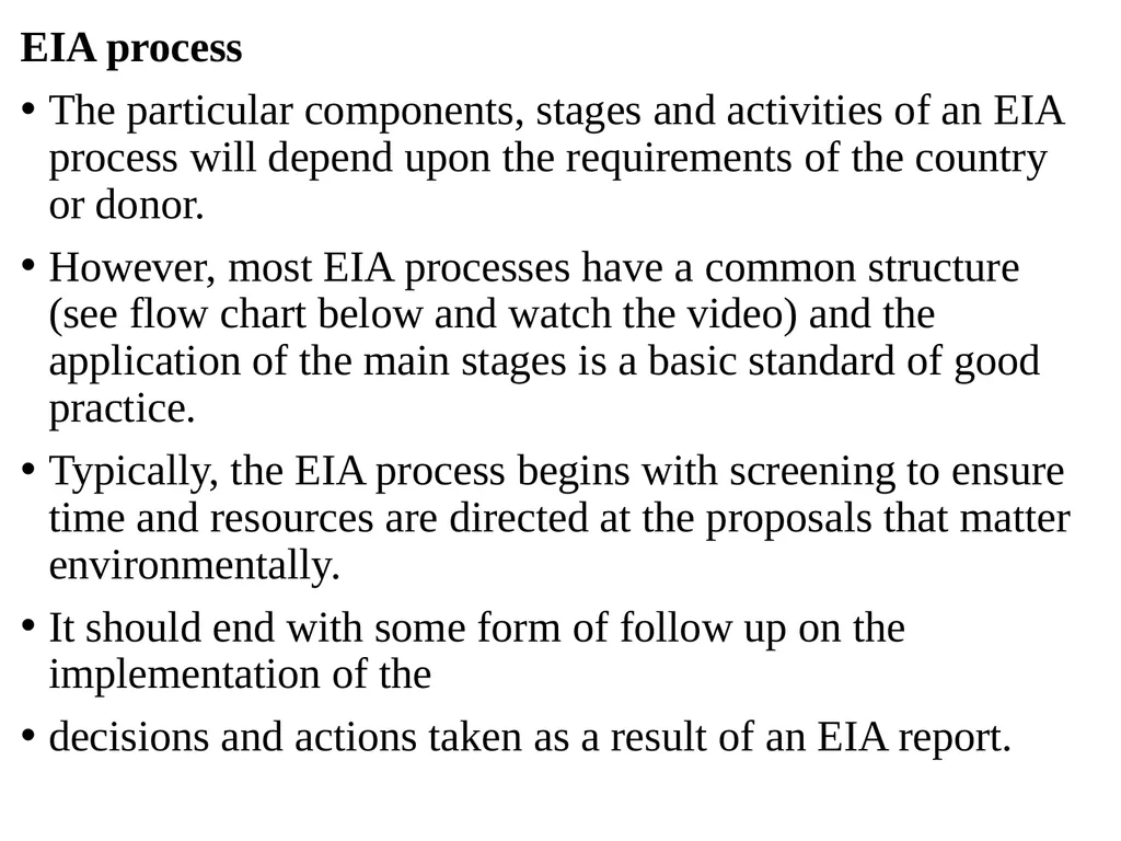 Environmental Impact Assessment Course Code: GeES - slide 64 of 210