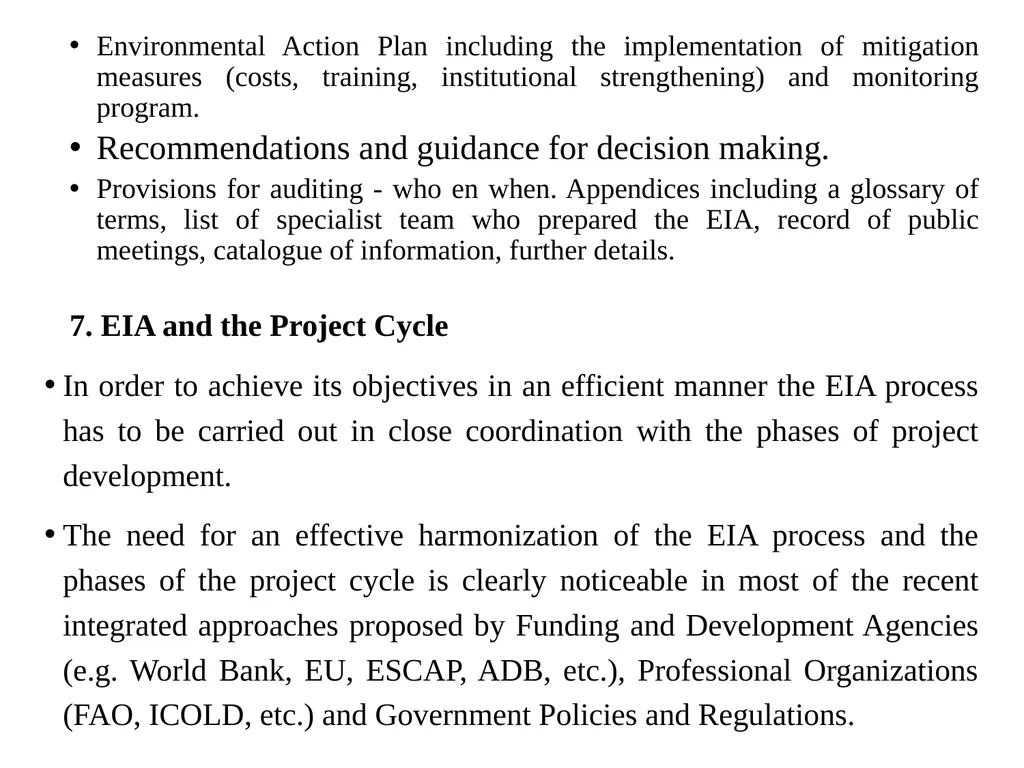 Environmental Impact Assessment Course Code: GeES - slide 198 of 210