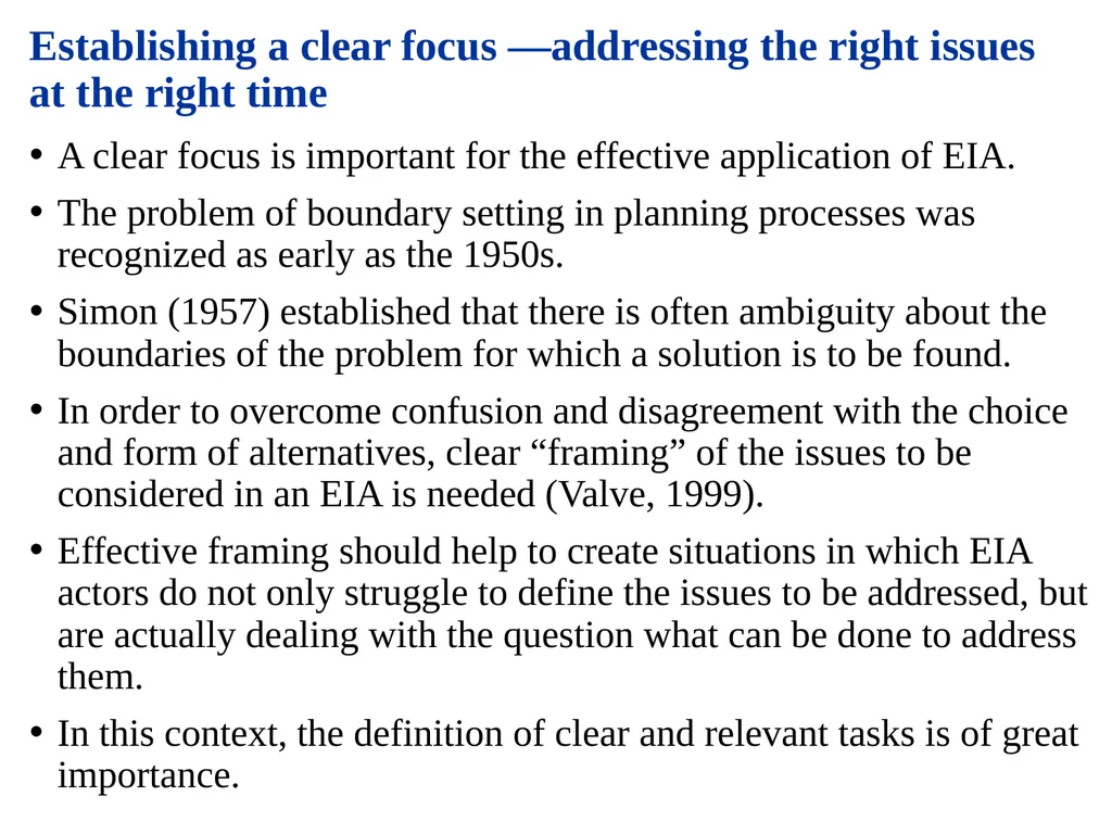 Environmental Impact Assessment Course Code: GeES - slide 103 of 210