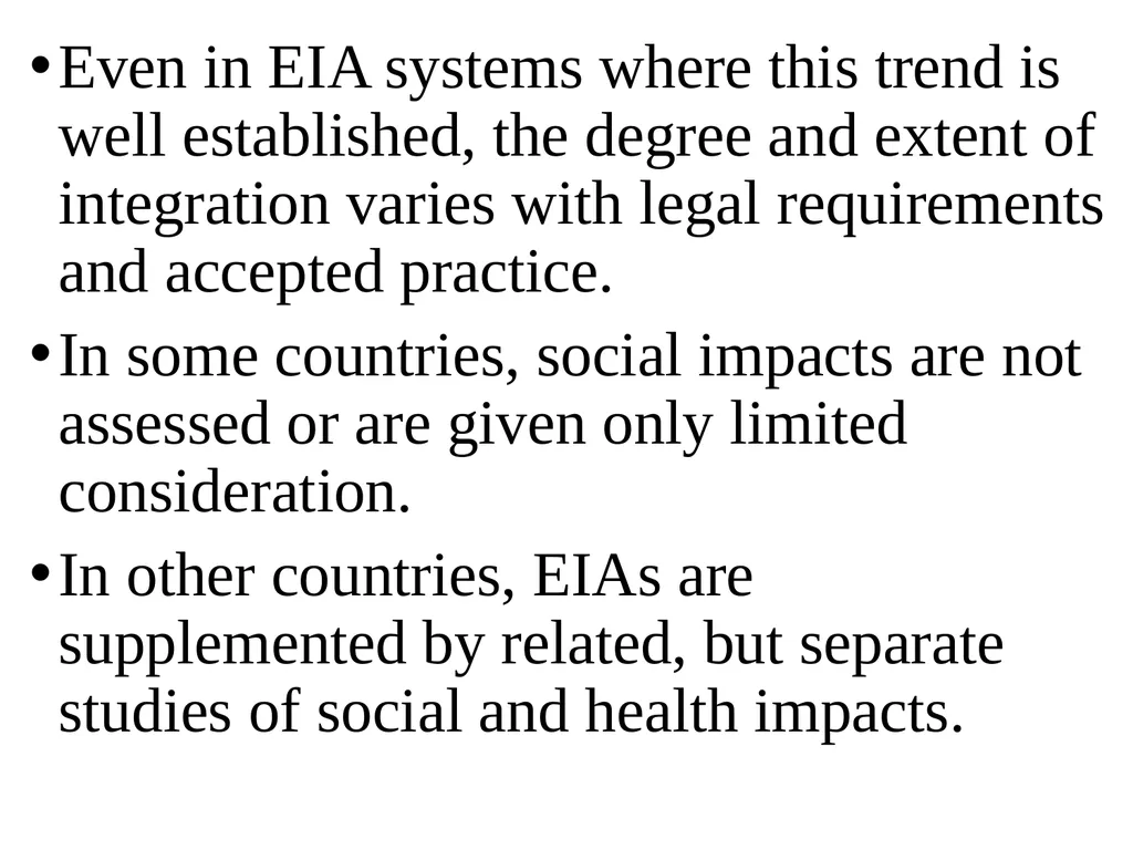 Environmental Impact Assessment Course Code: GeES - slide 36 of 210