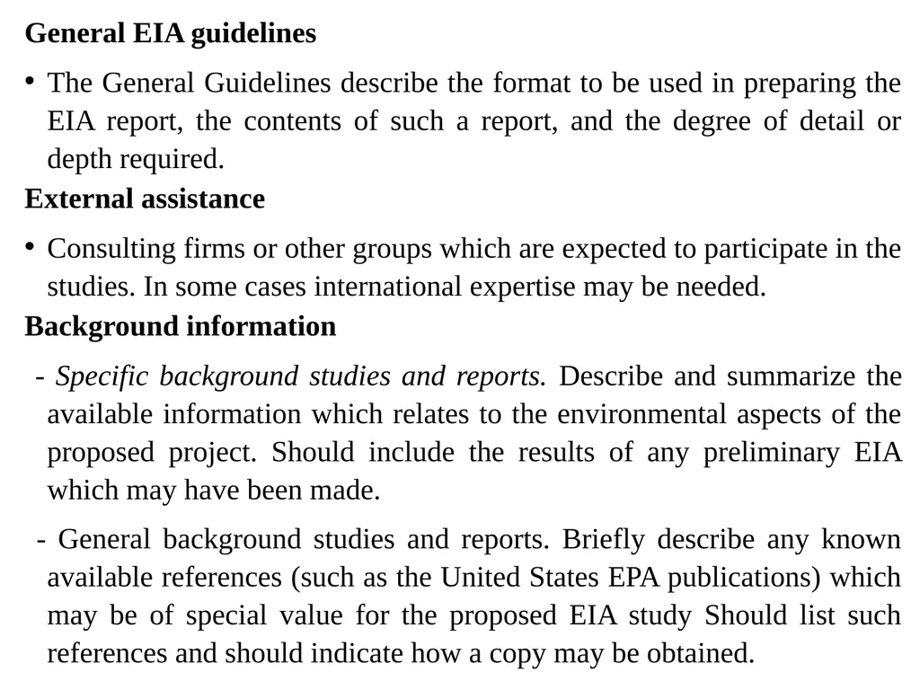 Environmental Impact Assessment Course Code: GeES - slide 185 of 210