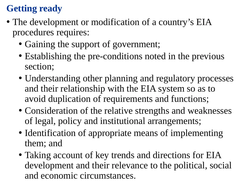 Environmental Impact Assessment Course Code: GeES - slide 137 of 210