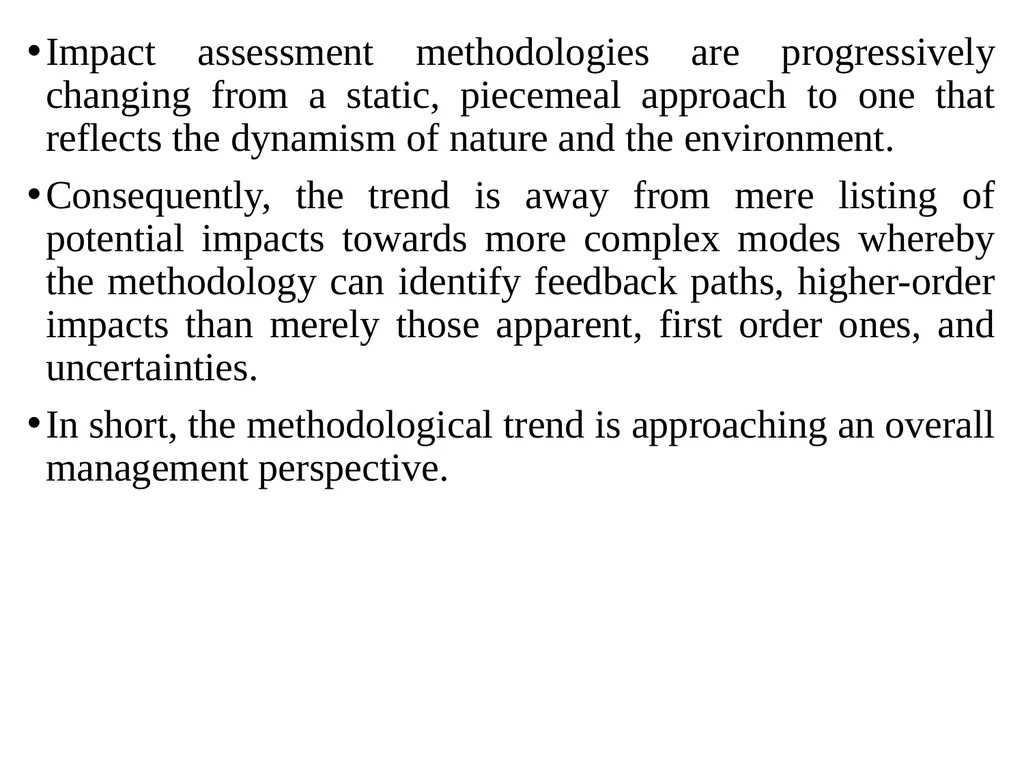 Environmental Impact Assessment Course Code: GeES - slide 205 of 210