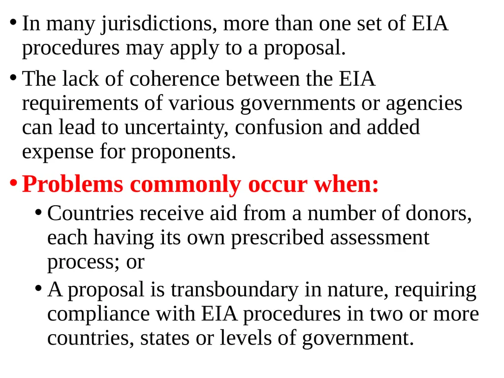 Environmental Impact Assessment Course Code: GeES - slide 123 of 210
