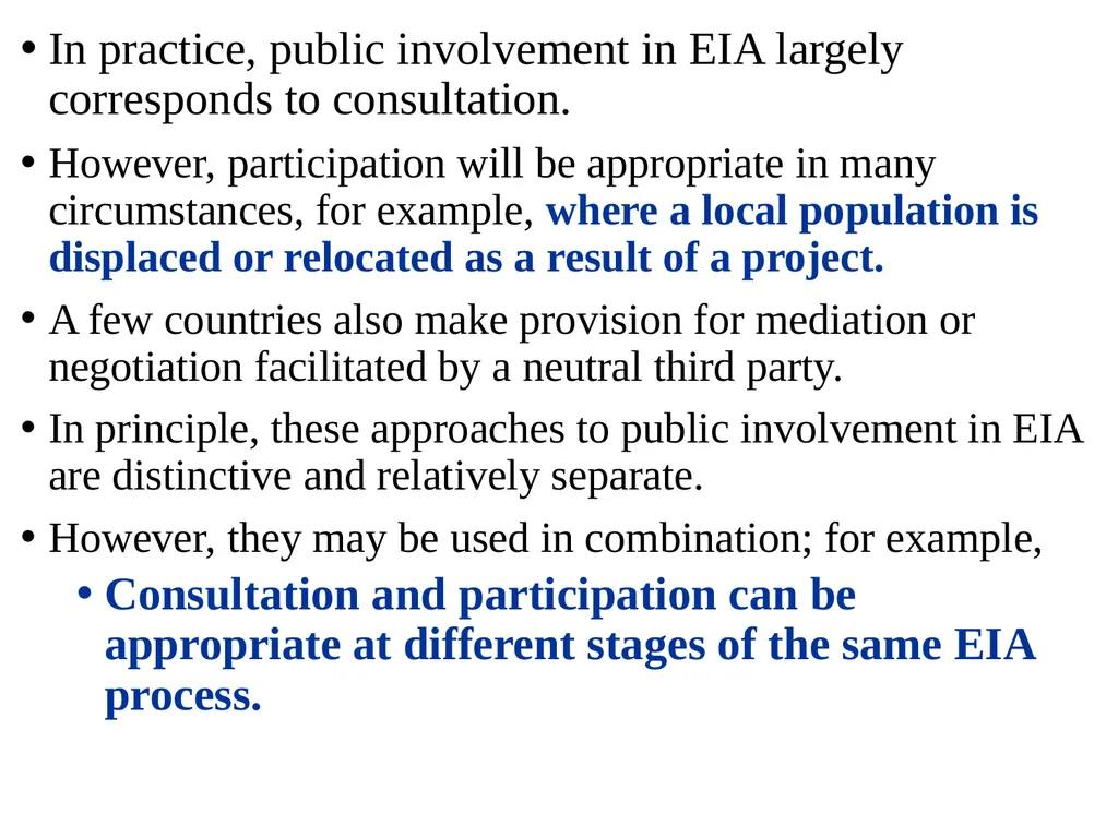 Environmental Impact Assessment Course Code: GeES - slide 148 of 210
