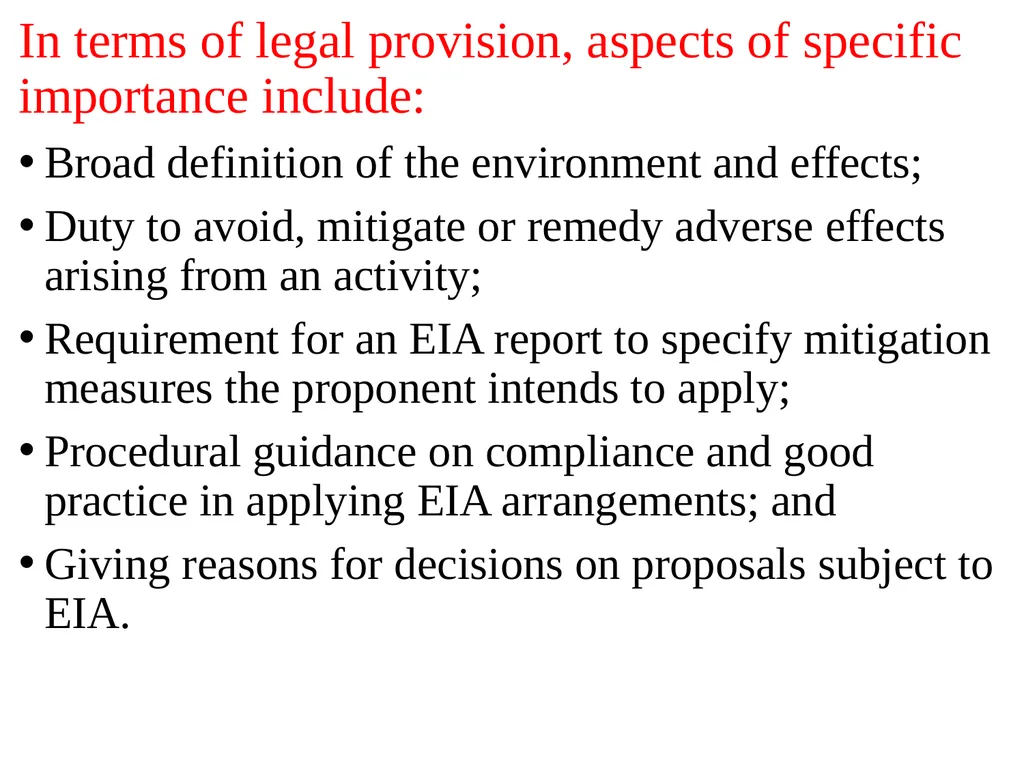 Environmental Impact Assessment Course Code: GeES - slide 126 of 210