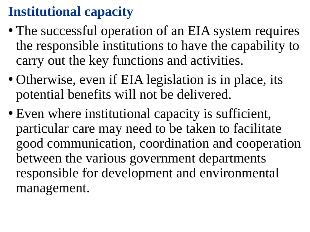 Environmental Impact Assessment Course Code: GeES - slide 133 of 210