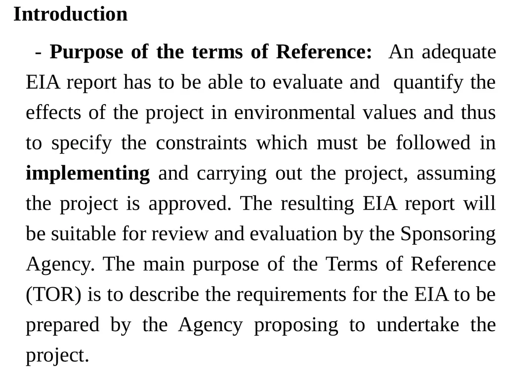 Environmental Impact Assessment Course Code: GeES - slide 92 of 210