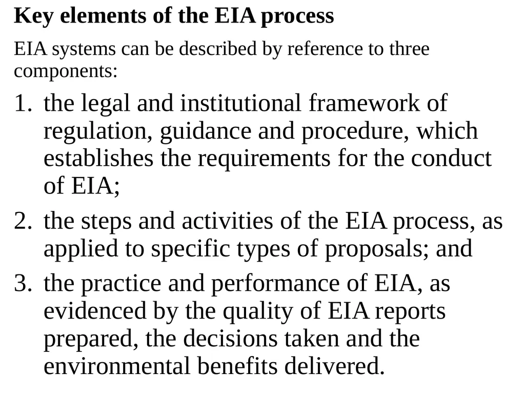 Environmental Impact Assessment Course Code: GeES - slide 57 of 210