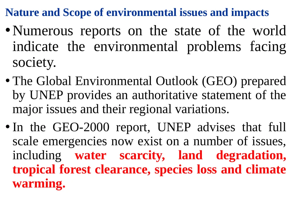 Environmental Impact Assessment Course Code: GeES - slide 24 of 210
