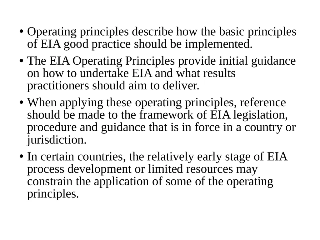 Environmental Impact Assessment Course Code: GeES - slide 56 of 210