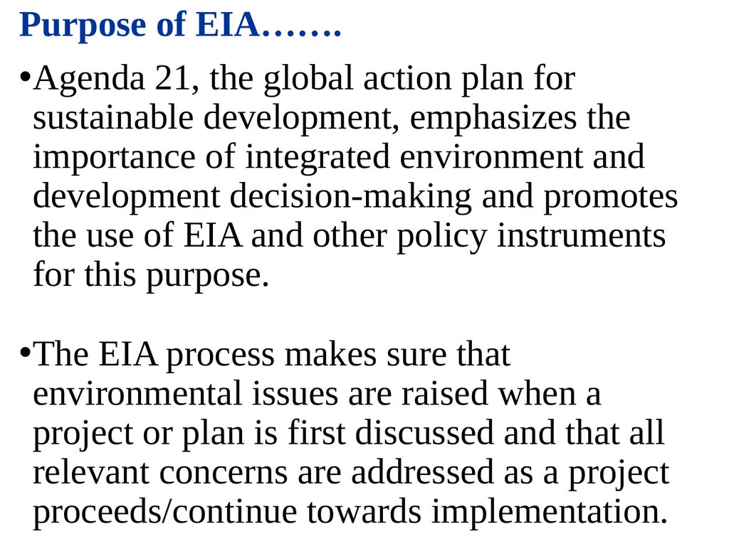Environmental Impact Assessment Course Code: GeES - slide 15 of 210